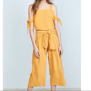 Moon River Tie Blouse & Pants Set Size Large